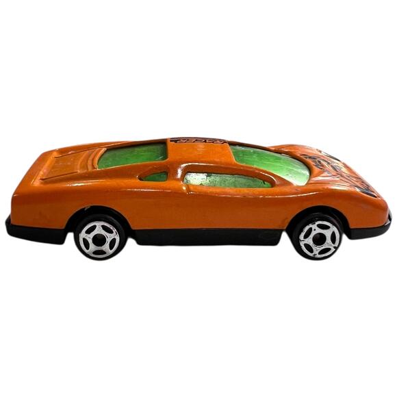 Greenbrier International 9809 Orange Green Racer Diecast Car 164 - Picture 3 of 7